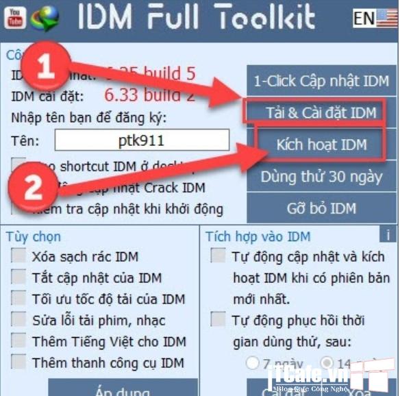 Cách tải IDM Full thuốc v6.36 v6.38 Build 7 Vĩnh Viễn 3