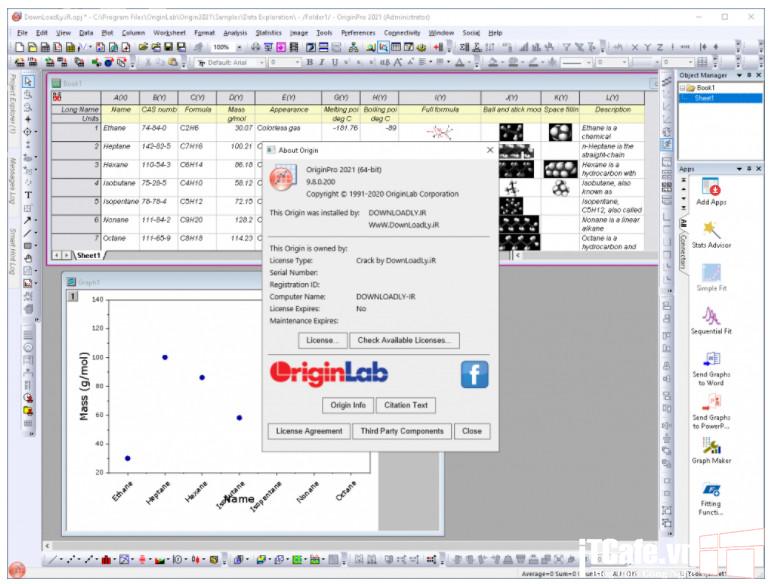 Phần mền phân tích số liệu dữ liệu và đồ họa - OriginLab Origin Pro 2021 Full 13