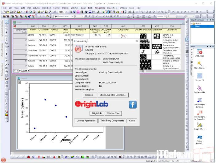 Phần mền phân tích số liệu dữ liệu và đồ họa - OriginLab Origin Pro 2021 Full 2