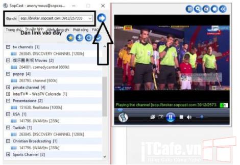 Cách tải cài đặt SopCast 4.2.0 xem bóng đá trực tuyến 24/7 5