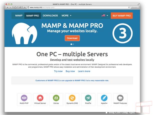 Download MAMP Pro – Tạo Localhost trên Macbook 2