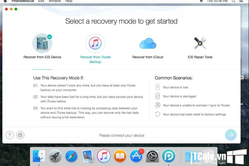 Download PhoneRescue for iOS – Ứng dụng cứu dữ liệu từ bản Backup iOS 2
