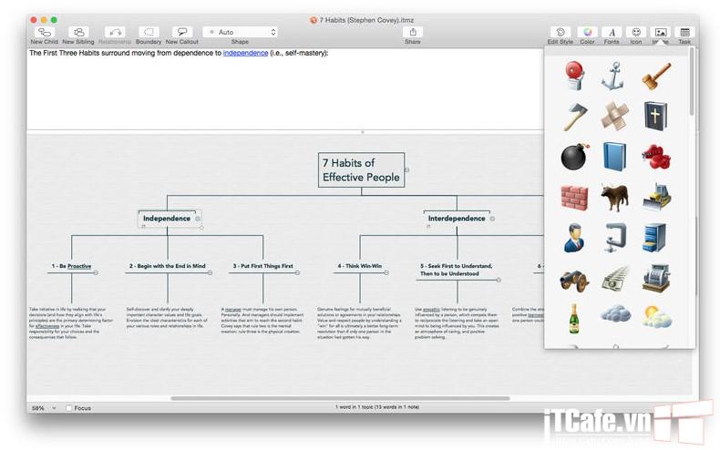 Download iThoughtsX for MacOS - Công cụ vẽ sơ đồ tư duy 2