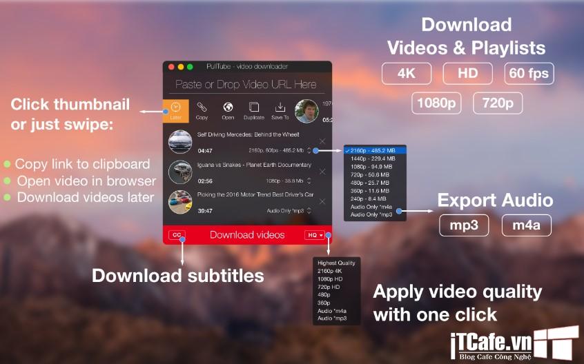 Download PullTube for MacOS - Tải Video Trên Youtube, Vimeo 3
