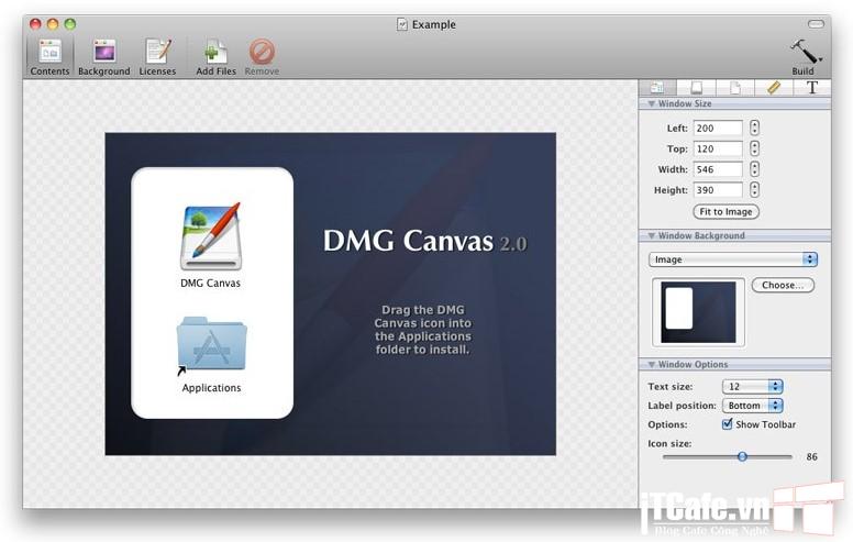 Download DMG Canvas for MacOS - Phần mềm tạo file DMG 1